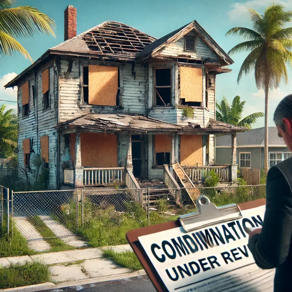Learn about Florida's home condemnation process and its impact on communities and investors