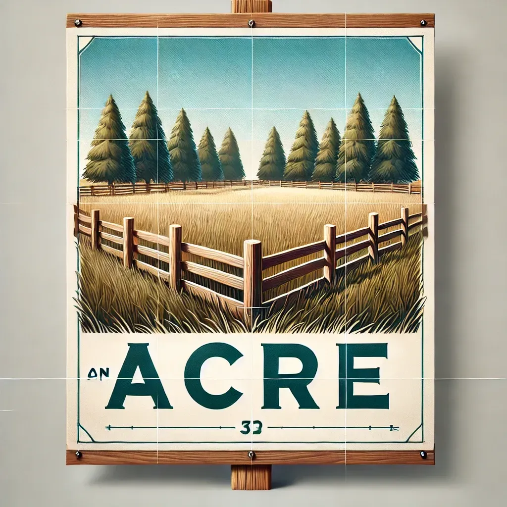 Visualize an acre with real-world images for better understanding of land sizes and property buying