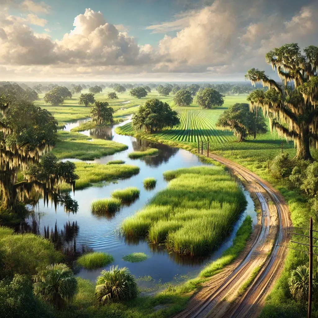Pros and cons of buying land in Louisiana: affordable prices, flood risks, complex laws, and opportunities