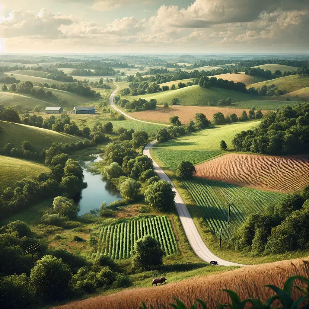 Pros and cons of buying land in Missouri, covering affordability, climate, and market volatility