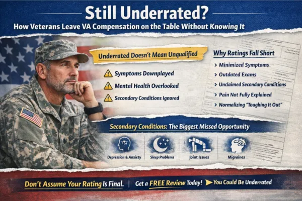 Still Underrated? How Veterans Leave VA Compensation on the Table Without Knowing It