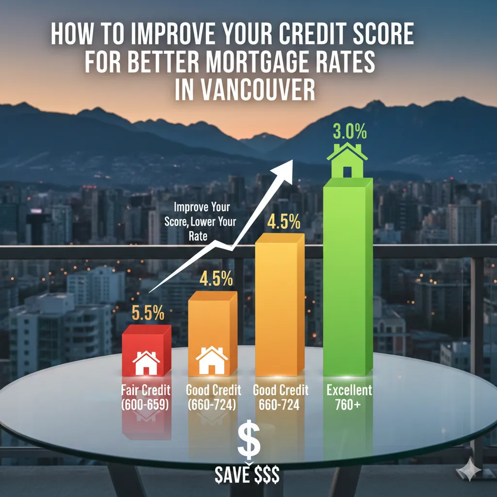 Credit score improvement tips for better Vancouver mortgage rates