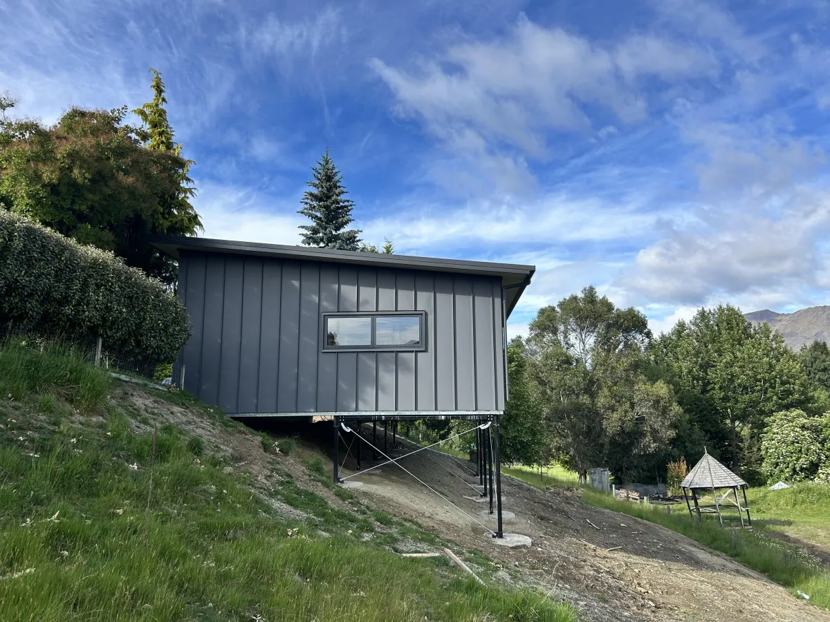 Spacious custom shed with open doors, built for versatile use by G A Building