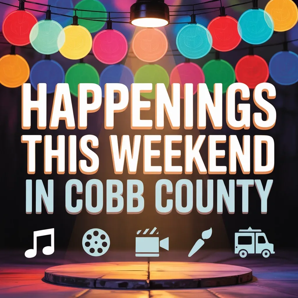Happenings This Weekend In Cobb image with a happy background