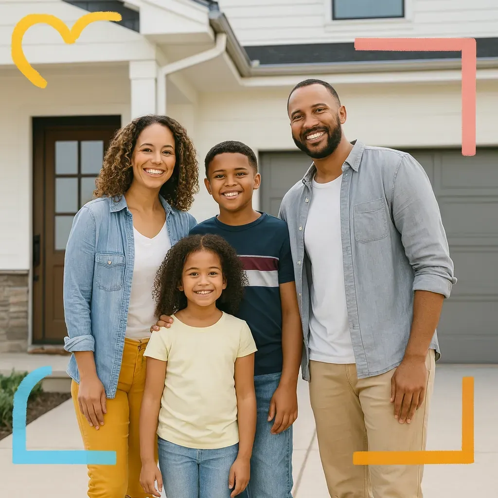 image of a happy family 