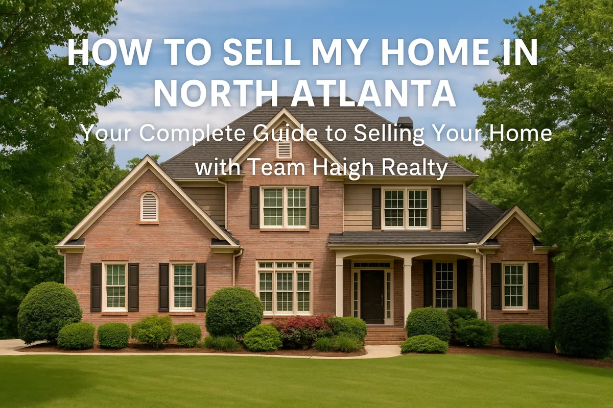 Beautiful North Atlanta home with inviting curb appeal and well-maintained landscaping