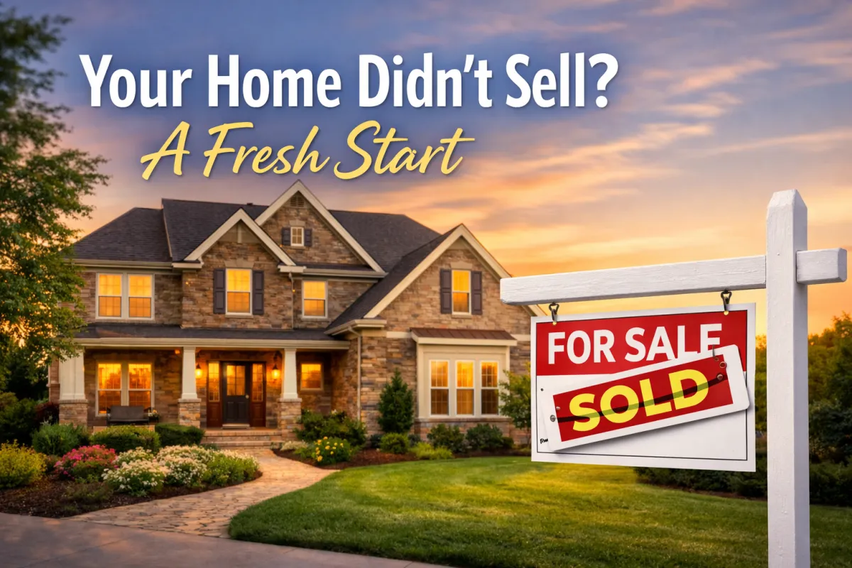 Beautiful North Atlanta home with a 'For Sale' sign, representing the journey of home selling