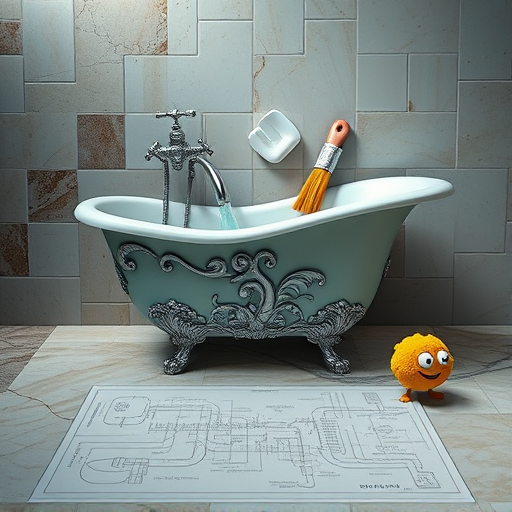 A highly detailed, realistic blog cover image illustrating a bathroom transformation from outdated to modern. The left side depicts a dull, neglected bathroom with faded, mismatched tiles, peeling paint, and outdated fixtures, illuminated by dim, yellowish lighting that emphasizes wear and age. On the right side, a sleek, contemporary bathroom features pristine white marble tiles, minimalist fixtures, a stylish vanity with chrome hardware, and bright, natural-like lighting that highlights clean lines and luxurious textures. The central area features a subtle blend or transition, symbolizing transformation and progress. Quirky details include a vintage rubber duck on the "before" side, a small potted plant on the modern vanity, and a glowing LED mirror on the "after" side, adding personality. The background showcases an airy, upscale bathroom with high ceilings, large windows flooding the space with daylight, and modern decorative elements like towel racks and artful soap dispensers. The overall tone is inspiring yet approachable, with a sophisticated color palette of whites, greys, and metallic accents, complemented by warm tones on the "before" side and cool tones on the "after." The high-resolution scene effectively narrates the renovation story, inviting viewers to imagine their own bathroom upgrade in a bright, inviting, and modern setting.