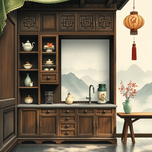 A vibrant, eclectic urban kitchen depicted in expressive ArtBrut style, featuring bold outlines and exaggerated details. The scene includes a vintage stove emitting whimsical, swirling smoke clouds, brightly colored mismatched cabinets with visible brushstrokes, and quirky cookware such as a playful animal-shaped teapot and frying pans with oversized handles. Cluttered countertops hold colorful, irregular utensils, alongside a quirky sink with lively water splashes. Playful touches include a cheeky cat perched on a counter edge, gazing at a floating cupcake-shaped clock, and neon-colored bananas hanging like decorations. The background shows an urban loft with exposed brick walls painted in vibrant reds and oranges, textured unevenly, and a window revealing a cityscape silhouette with exaggerated skyscrapers, lanterns, and graffiti tags. The lively, slightly cheeky mood conveys creative chaos and warmth through bold reds, electric blues, bright yellows, and deep oranges, all expressed with spontaneous brushstrokes and raw textures characteristic of ArtBrut, creating an emotional, energetic depiction of a quirky urban kitchen remodel.
