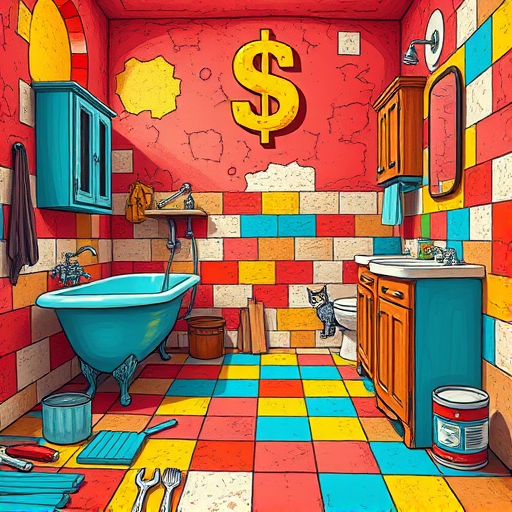 A hyperrealistic image of a luxurious coastal-inspired bathroom remodel in New Port Richey, Florida, featuring marble countertops with intricate veining, a sleek walk-in glass shower with shimmering water droplets, and a freestanding bathtub positioned beneath a large window overlooking swaying palm trees. Soft natural light fills the space, illuminating plush towels, vibrant potted plants, and a whimsical seagull figurine on the sink. The background shows a sunlit veranda with views of yacht-dotted waterways, emphasizing an upscale lifestyle. The design utilizes a warm beige, ocean blue, and lush green color palette to evoke relaxation and coastal elegance. Every surface, including sparkling fixtures, textured tiles, and polished wood, is rendered in pristine detail, highlighting quality craftsmanship and tropical tranquility.