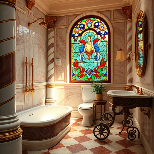 A tranquil Chinese brush painting-style scene depicting a thoughtfully organized and childproofed kitchen. The composition features elegant, flowing brushstrokes illustrating traditional wooden shelves, rounded containers, and smoothly curved furniture. In the center, a wooden countertop displays locked cabinets adorned with decorative latch motifs, with childproof safety locks integrated into their design, shaped like smiling animals or auspicious symbols. Soft pastel hues of mint green, gentle peach, and warm brown create a calm, nurturing atmosphere, enhanced by vibrant safety icons—such as a cheerful baby cup with a latch or a playful cloud-shaped protective gate—blended into the scene. Traditional Chinese ceramic jars with intricate patterns sit neatly, fitted with safety covers, emphasizing a blend of practicality and artistry. In the background, a garden view through a lattice window shows bamboo and blossoming plum trees, adding natural serenity. Quirky details include a bamboo steam basket used as a storage container with a tiny lock, and a cartoon-like dragon guarding a medicine cabinet, infusing whimsical charm. The overall tone is gentle and reassuring, highlighting kitchen safety with cultural elegance and playful spirit in a harmonious artistic style.