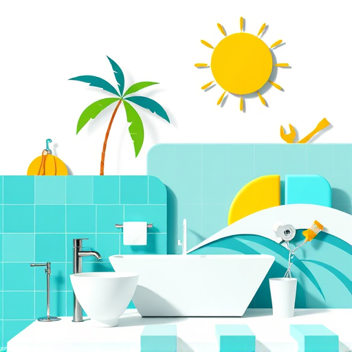 A hyperrealistic, cozy farmhouse kitchen scene featuring warm ambient lighting that highlights polished wooden countertops and vintage metal appliances. Winter-proofing elements are prominent, including thick woolen scarves and knitted mittens hanging from hooks near the stove. A large transparent jar filled with homemade preserved winter vegetables and fruits sits beside a steaming kettle on a stove with a snowflake-shaped burner cover. The scene is set against a sturdy, handcrafted insulated window displaying frosted patterns, revealing a snowy landscape with snow-dusted pine trees and a cheerful snowman wearing a bright scarf and carrot nose. Quirky details include a smiling snowflake ornament atop a spice rack and a mitten-shaped dish drying rack holding clean utensils. The background features layered, insulated curtains with snowflake motifs, a cozy knitted rug on the tiled floor, and a vintage clock showing early morning hours, all creating an inviting, warm, and slightly playful atmosphere blending practicality with personality in a winter-ready kitchen.