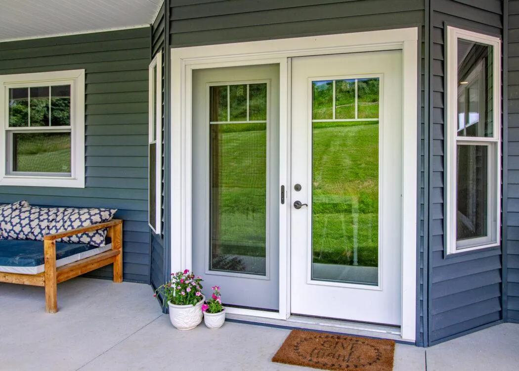 Hinged Patio Door with energy-efficient glass door replacement in New Braunfels TXs