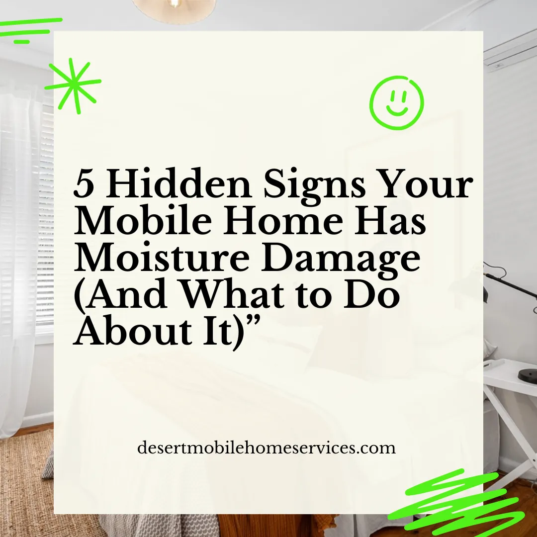 5 Hidden Signs Your Mobile Home Has Moisture Damage (And What to Do About It)