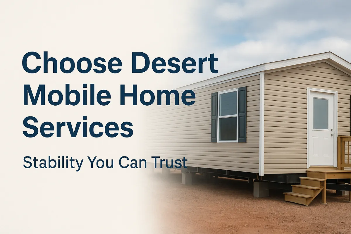 A Team Arizona Homeowners Can Trust: Desert Mobile Home Services 