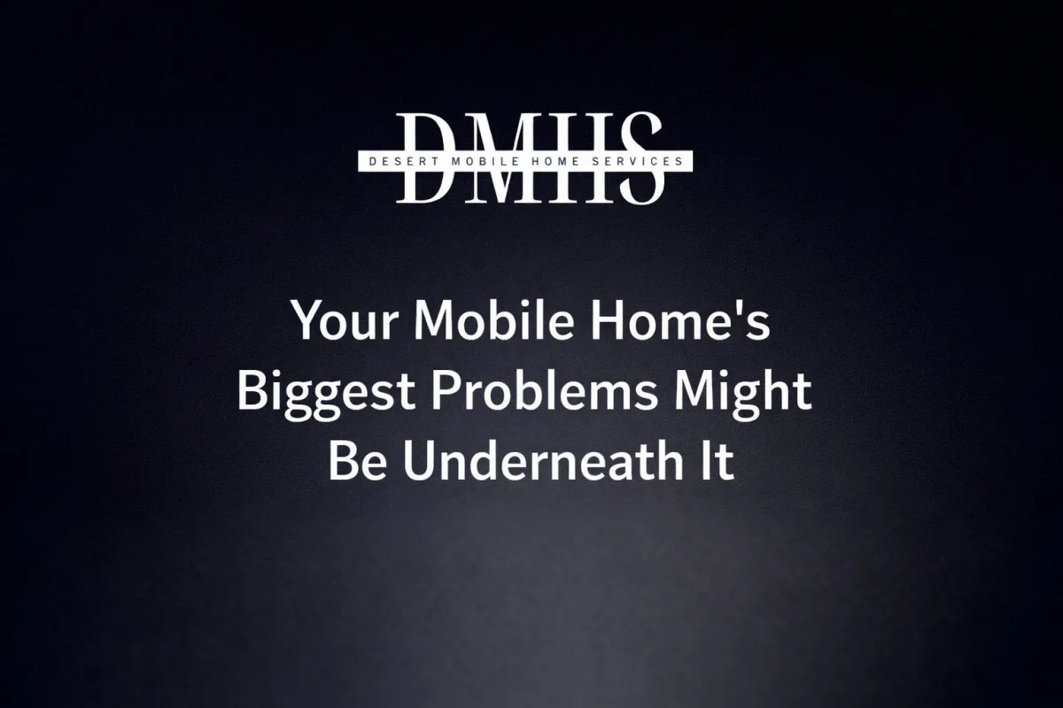 Your Mobile Home’s Biggest Problems Might Be Underneath It