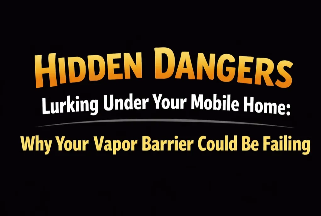 Hidden Dangers Lurking Under Your Mobile Home: Why Your Vapor Barrier Could Be Failing