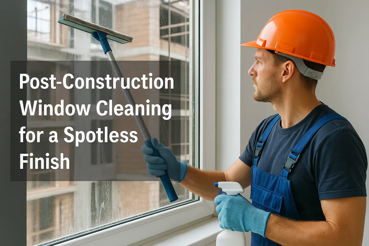 Post-Construction Window Cleaning for a Spotless Finish