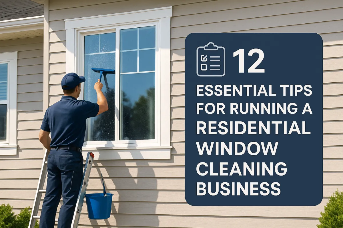 12 Essential Tips for Running a Residential Window Cleaning Business