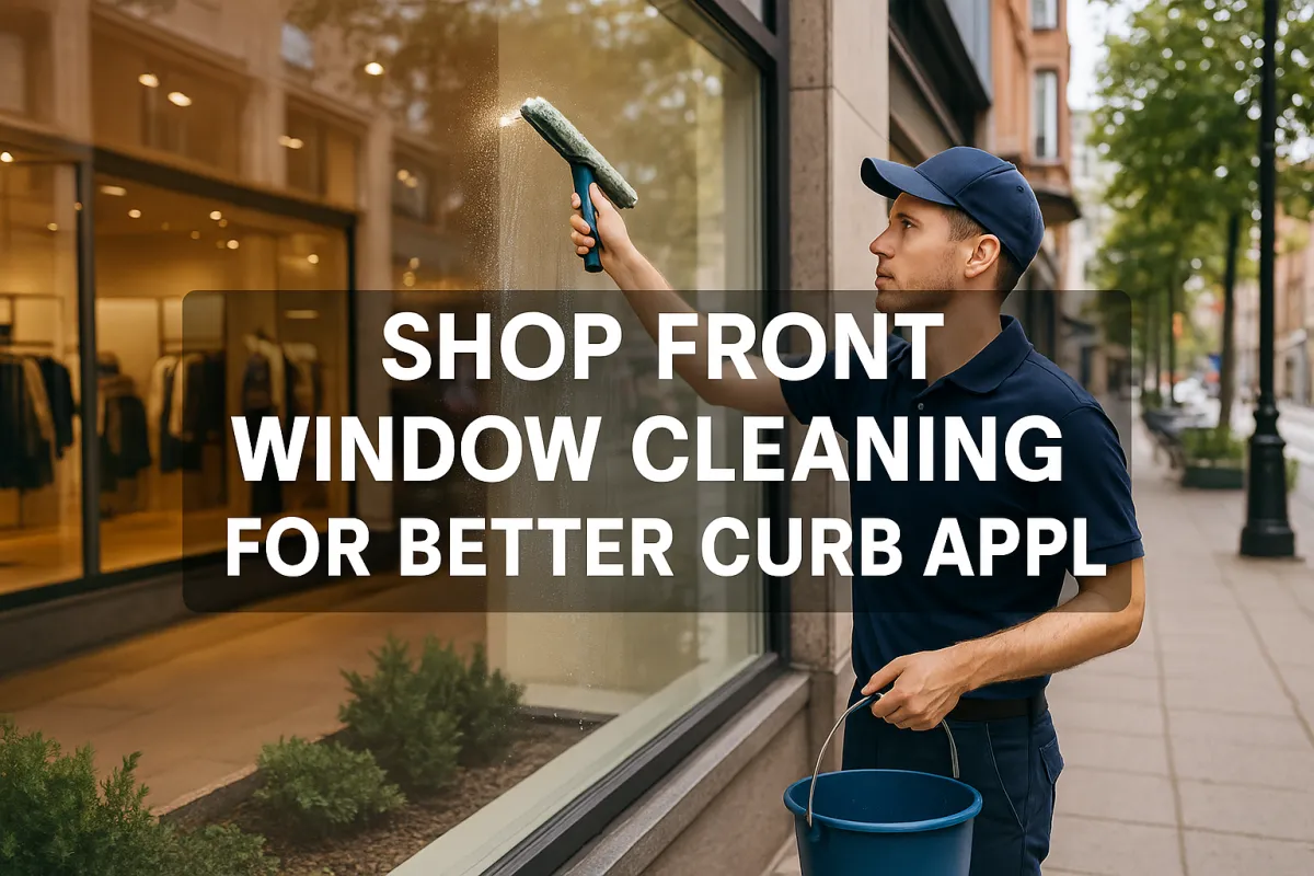 Shop Front Window Cleaning for Better Curb Appeal