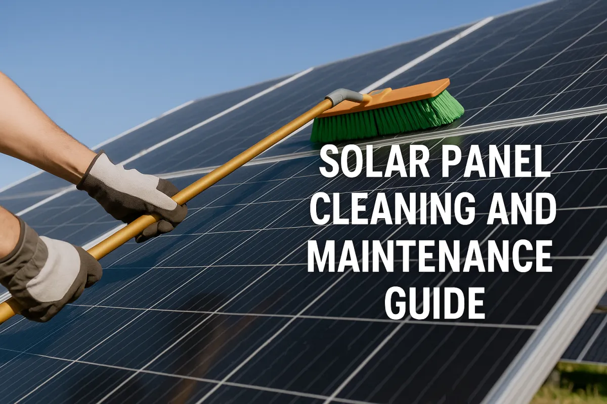Solar Panel Cleaning and Maintenance Guide