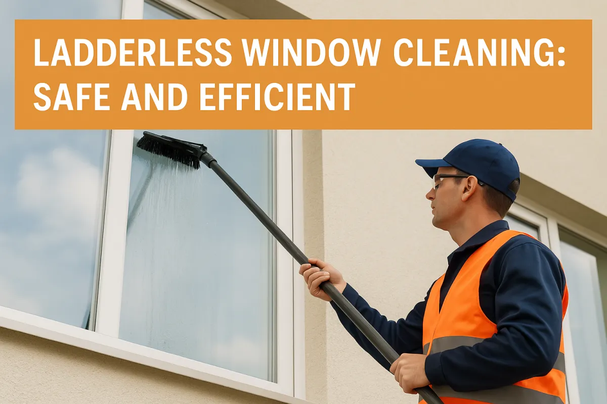 Ladderless Window Cleaning Safe and Efficient