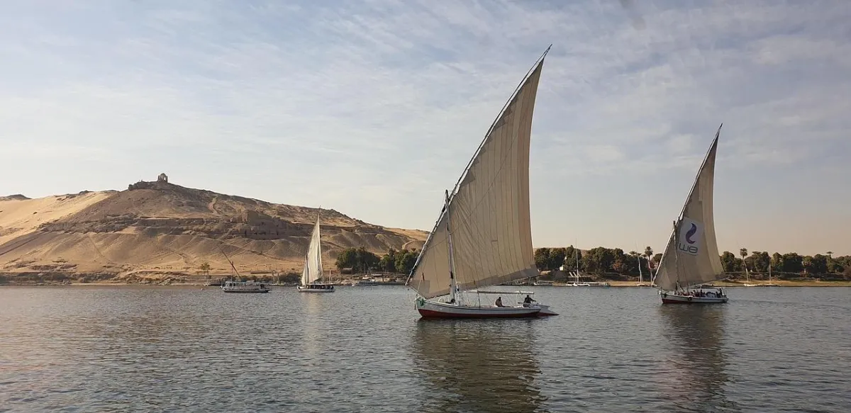 Egypt sailboat el Gouna kite reizen