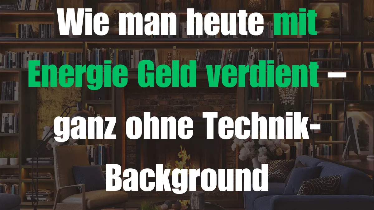 Wie man heute mit Energie Geld verdient – ganz ohne Technik-Background