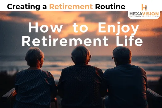 enjoying retirement life image