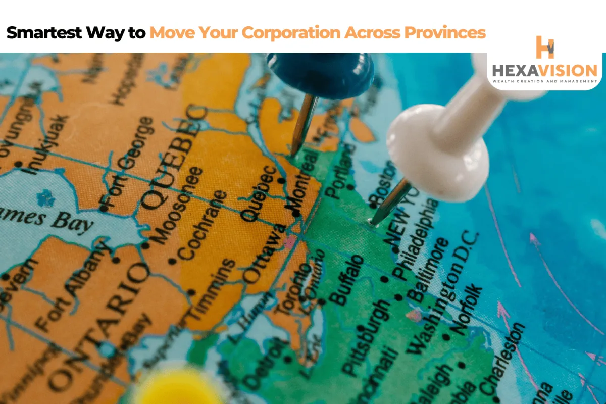 moving corporation to another province