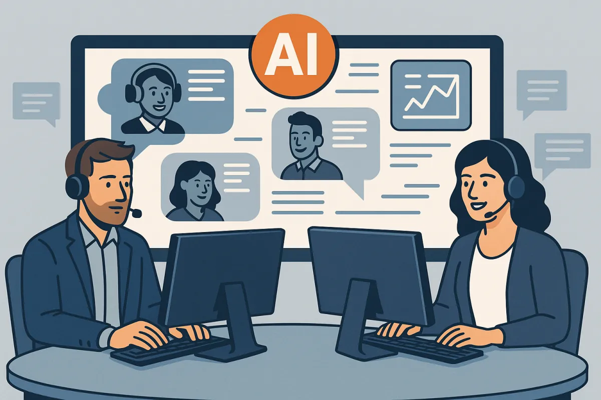 Telstra and NAB AI customer experience transformation showing 90% employee effectiveness and 50 million monthly AI interactions