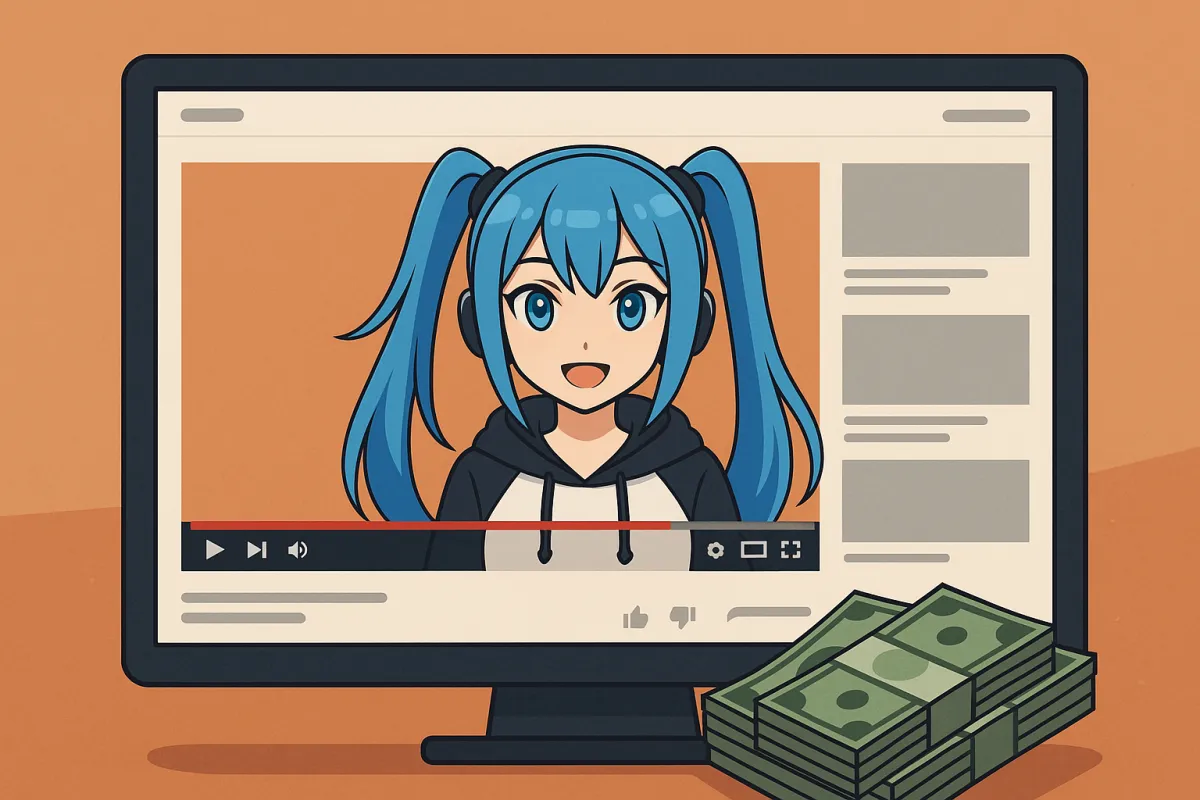 AI VTubers earning millions through automated content creation showing virtual personalities with 2.5 million subscribers and revenue streams