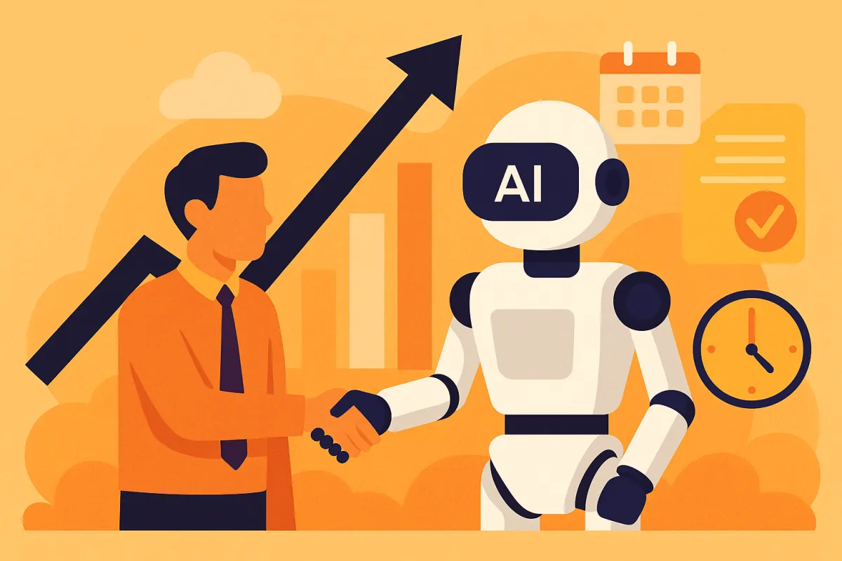 AI agents transforming enterprise workflows showing 60% adoption by 2027 with autonomous digital teammates and intelligent automation