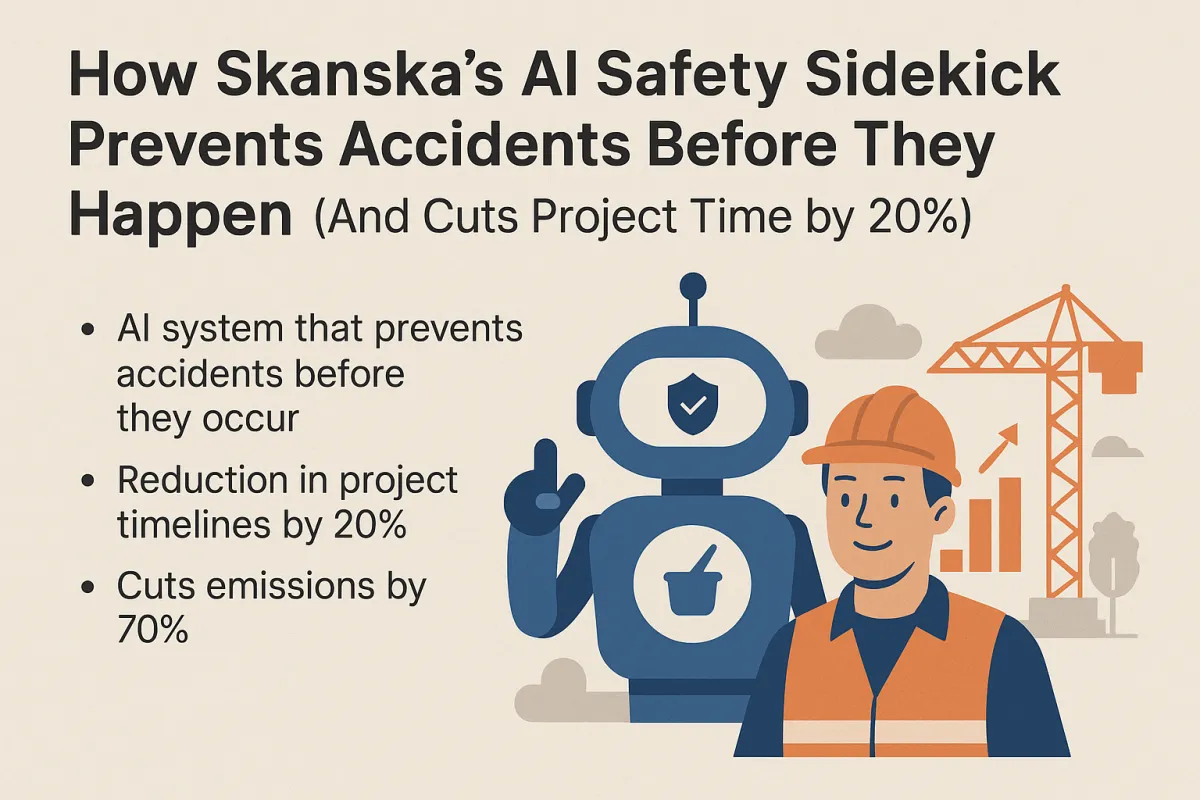 How Skanska's AI Safety Sidekick Prevents Accidents Before They Happen (And Cuts Project Time by 20%)