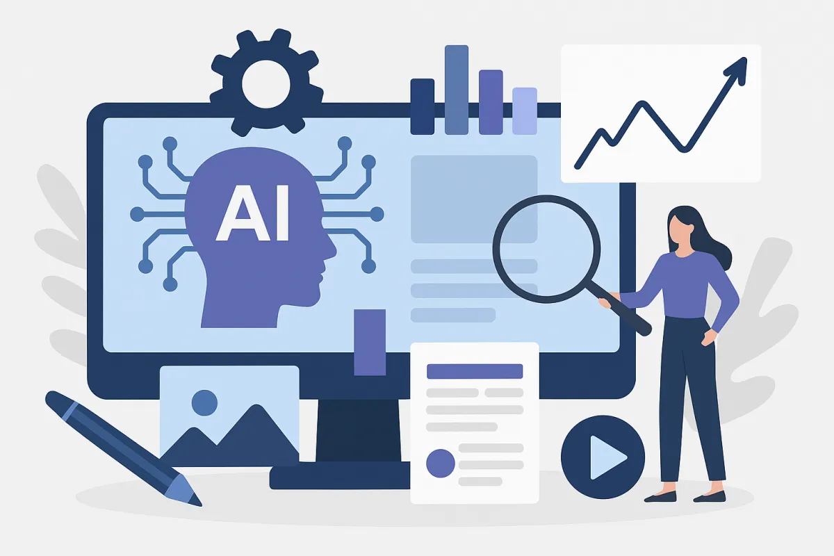 P&G AI marketing optimization dashboard showing advertising efficiency gains and campaign performance through strategic AI implementation