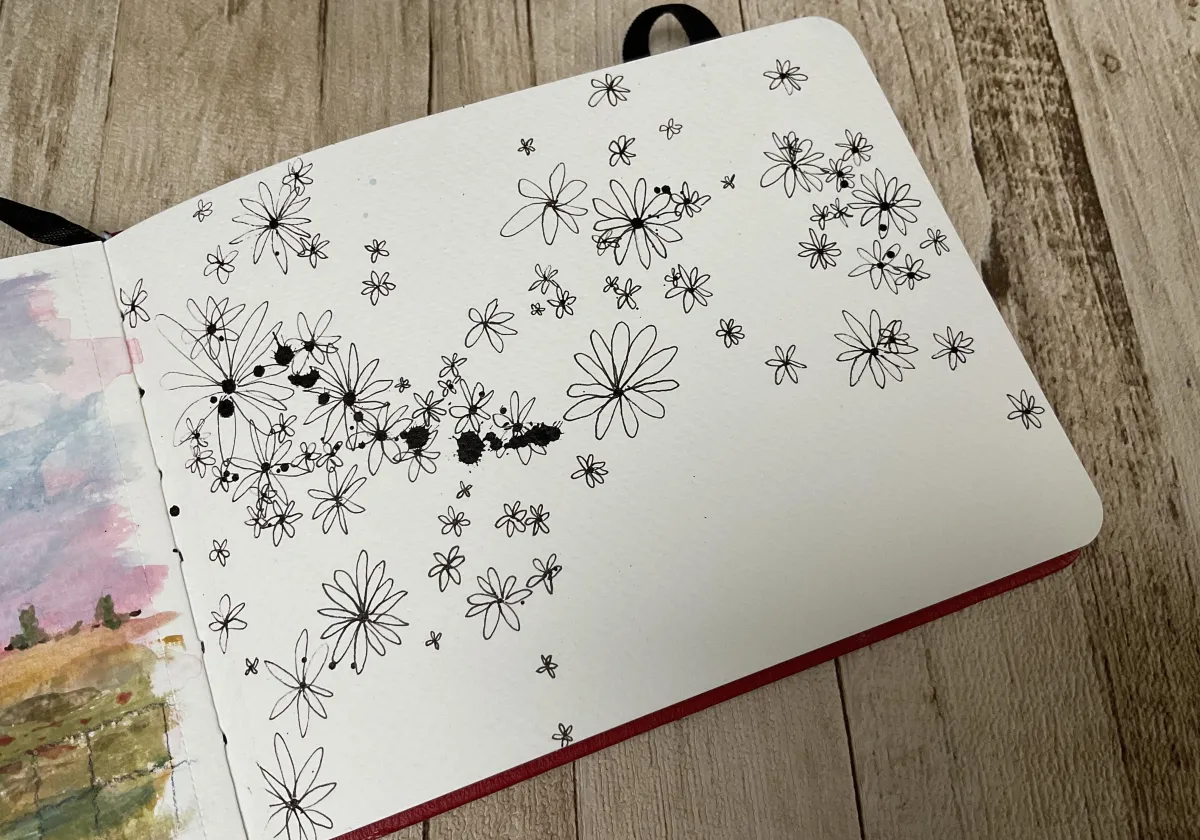 Mindful Splatter Flowers
