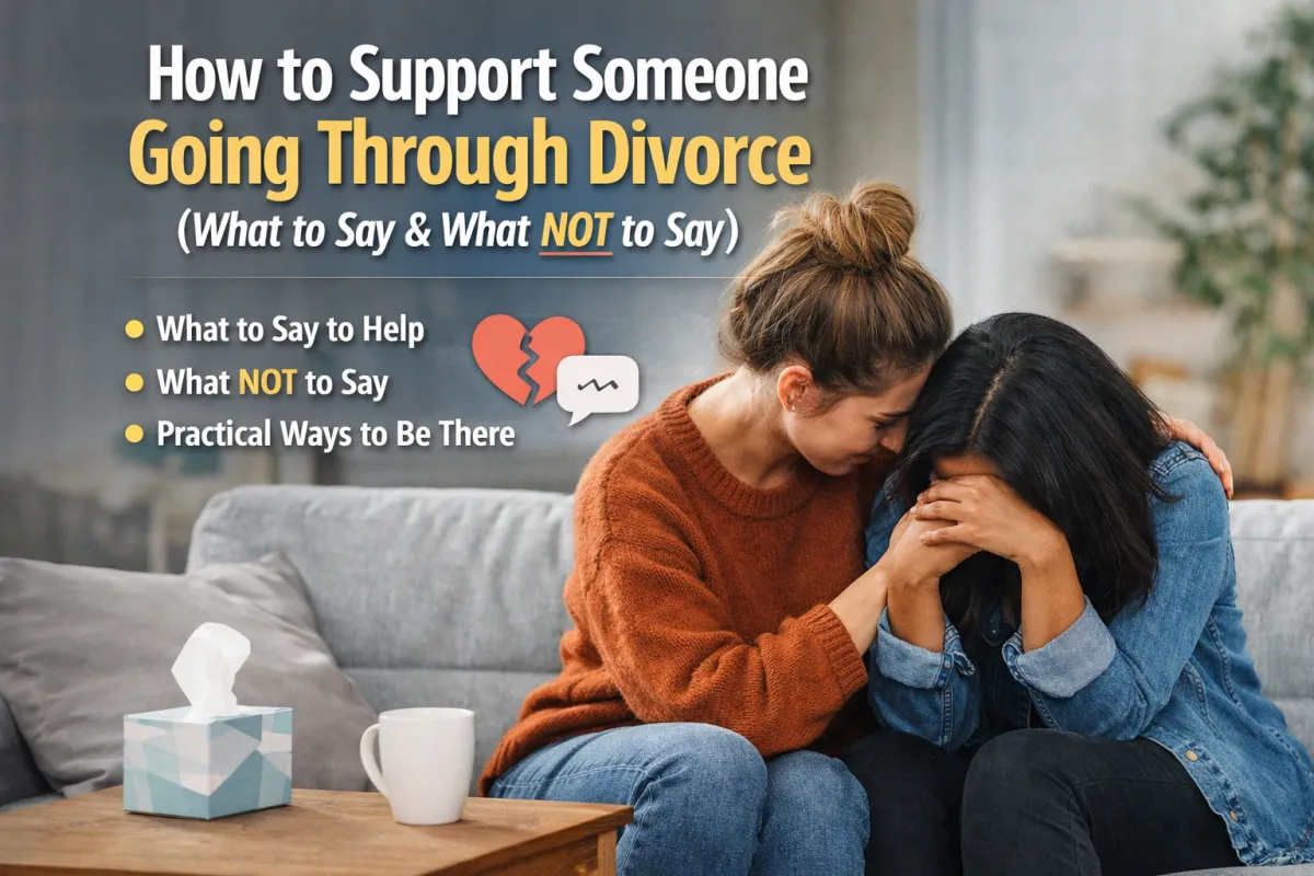 How to Support Someone Going Through Divorce (What to Say + What NOT to Say)
