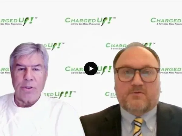 Jason Nelson, VP of WIA, speaking during a podcast interview about advancements in EV charging and connectivity.