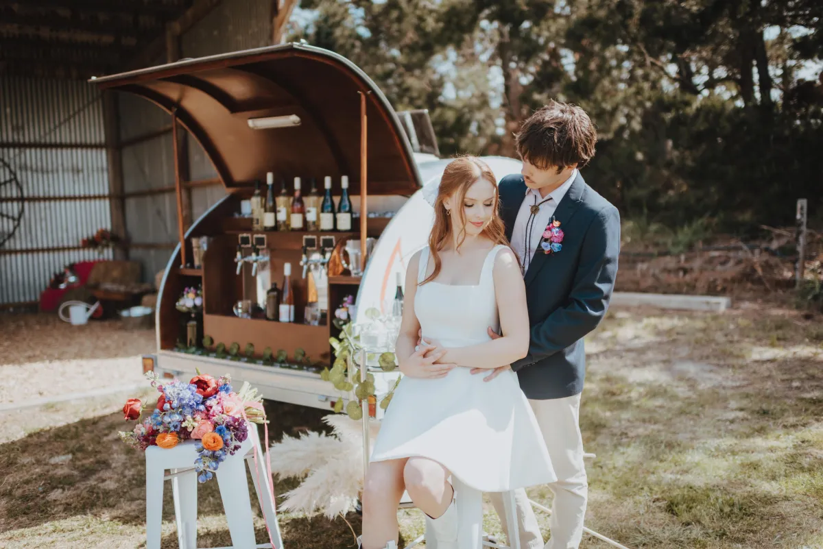 Retro Western Elegance - North Canterbury Wedding