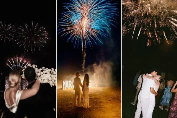 Popular Firework Types and Effects for an Austin Wedding