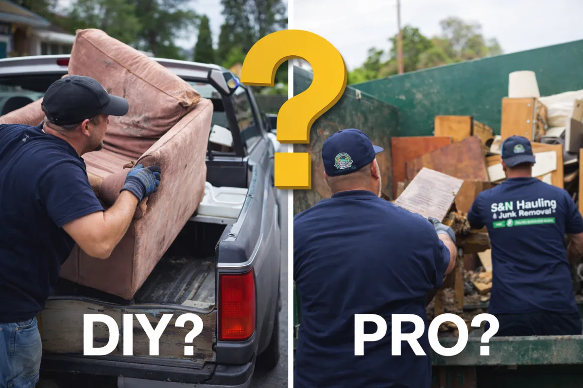 DIY vs Professional Junk Removal in Highland