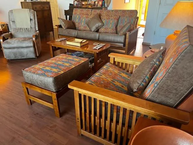 Classic upholstery wooden material and traditional
