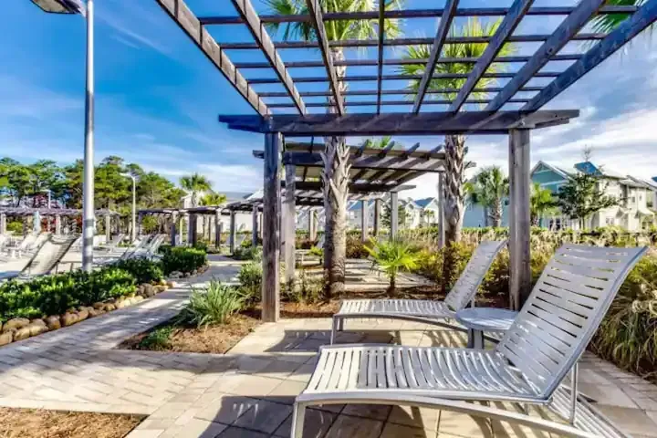 Pergola at community pool