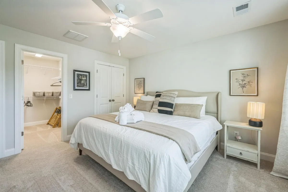 Luxurious master bedroom with ensuite bath