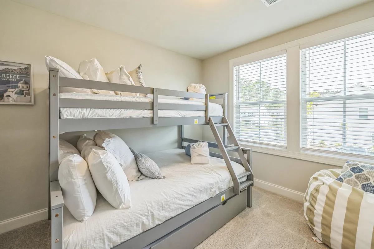 Single on top, double on the bottom bunk beds for kids of all ages!
