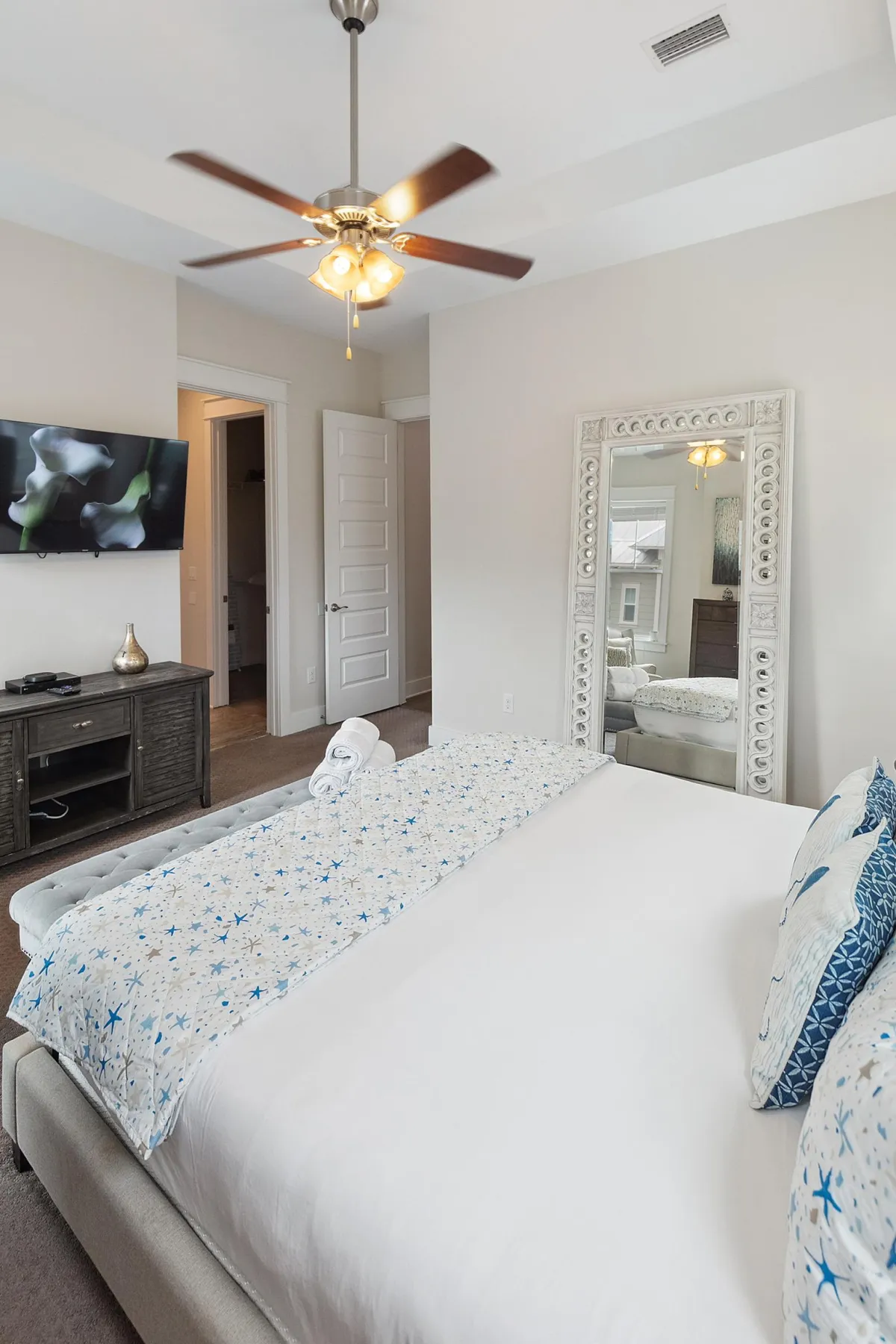 Spacious and comfortable king master bedroom