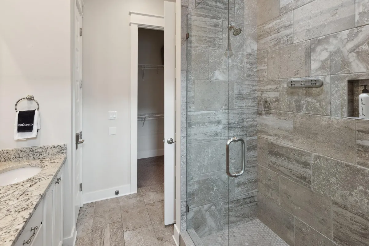 Master bath walk-in shower