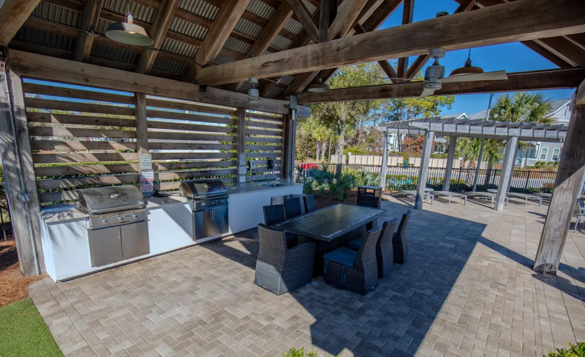 Community grilling area