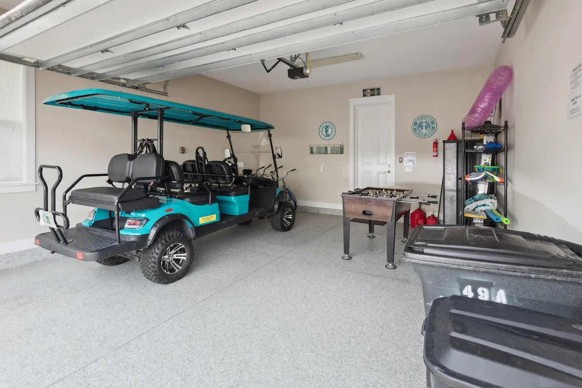 Electric cruiser, bikes, foosball and beach gear!