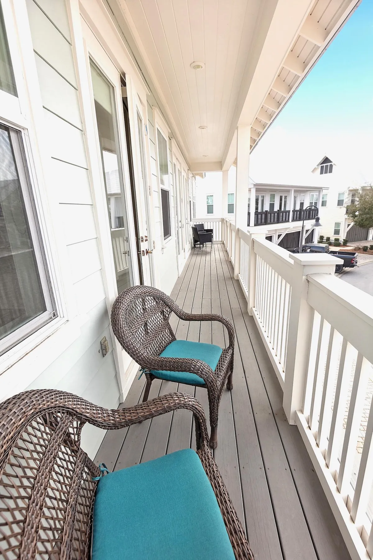 Start the day with coffee on the balcony!